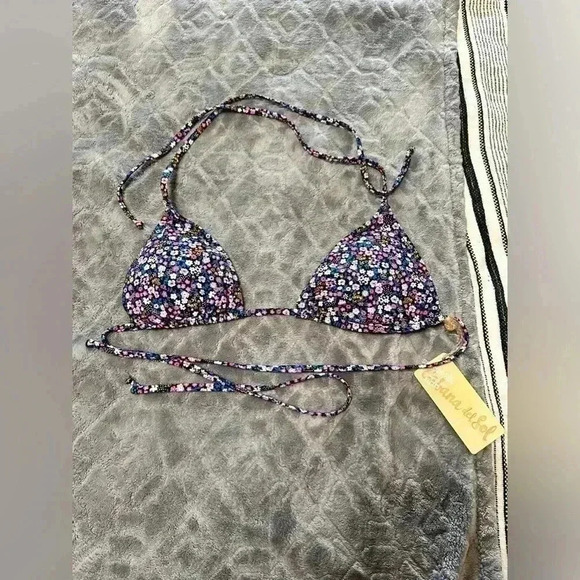 Cabana Del Sol Black Floral Bikini Set - Picture 3 of 9